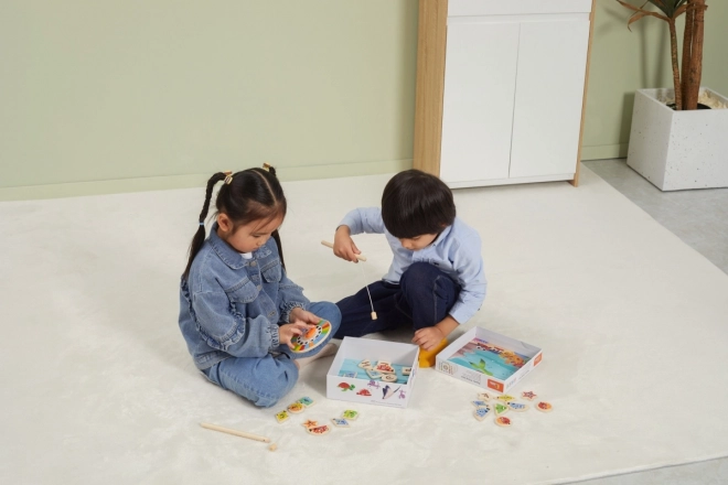 Wooden Magnetic Fishing Game