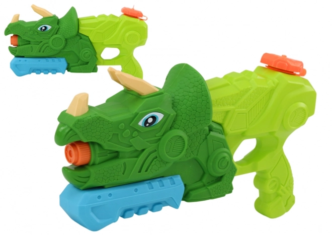 Water Gun Dinosaur Green Triceratops