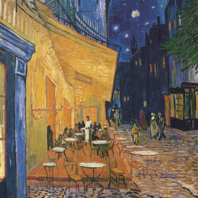 Puzzle Clementoni Museum Collection: Terasa kavarne ponoči 1000 koščkov