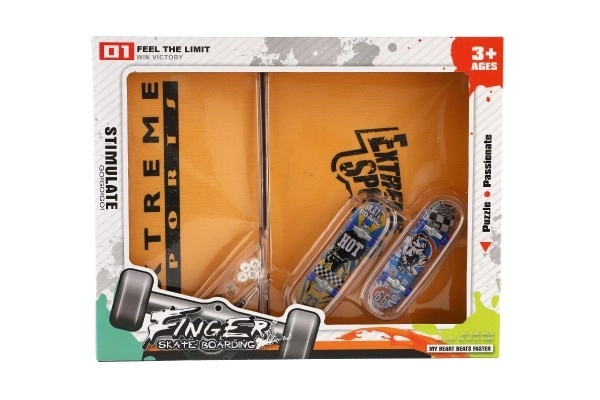 Finger Skateboard Set with Ramp and Accessories