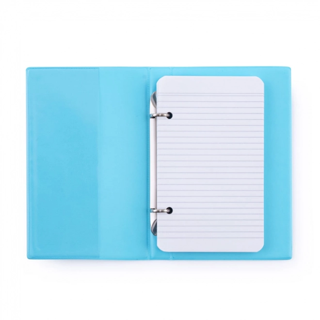 Pastel Blue A6 Ring Binder with Lined Refill