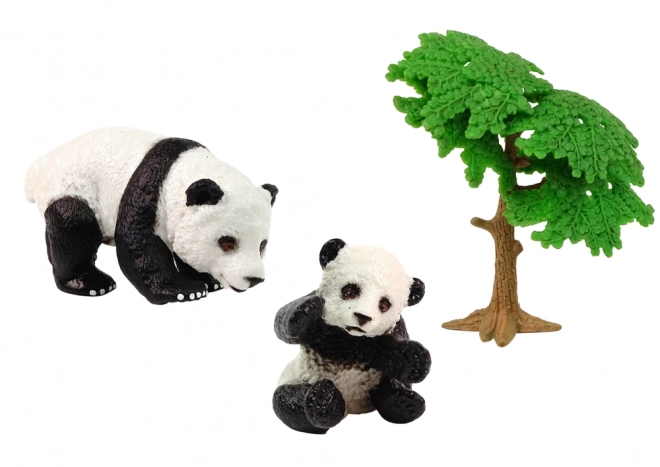 Animal Figurine Set: Panda Family