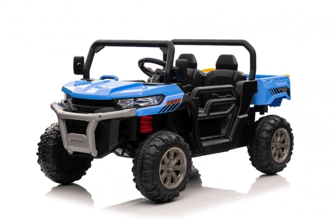 Blue Battery Operated Ride-On Car 4x4