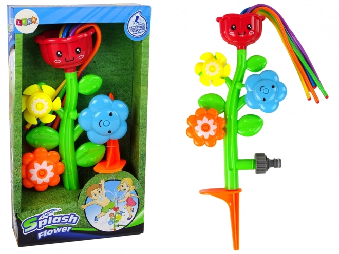 Garden Fountain Spinning Flower Sprinkler for Kids