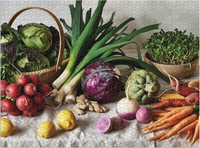 Greenmarket Table Puzzle by Galison 1500 Pieces