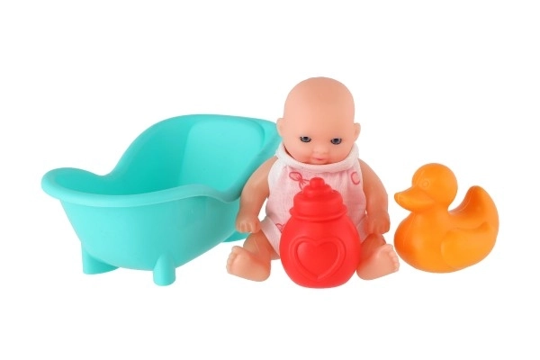 Baby Doll with Accessories and Bathtub