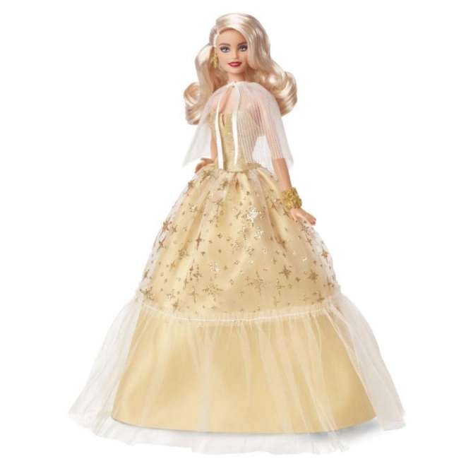 Elegantes goldenes Kleid