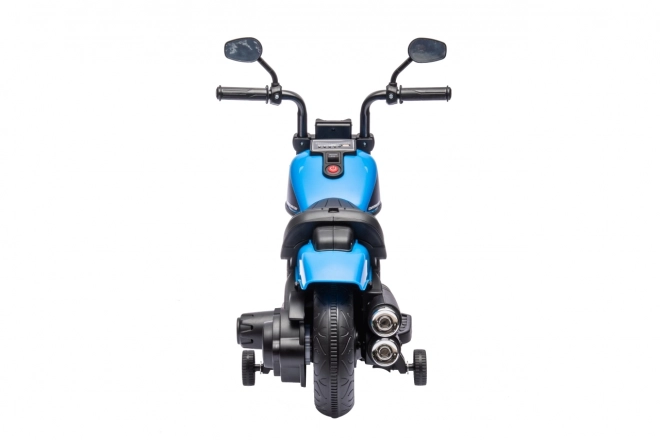 Kids Electric Chopper Motorcycle Blue with FM Radio and Audio Panel