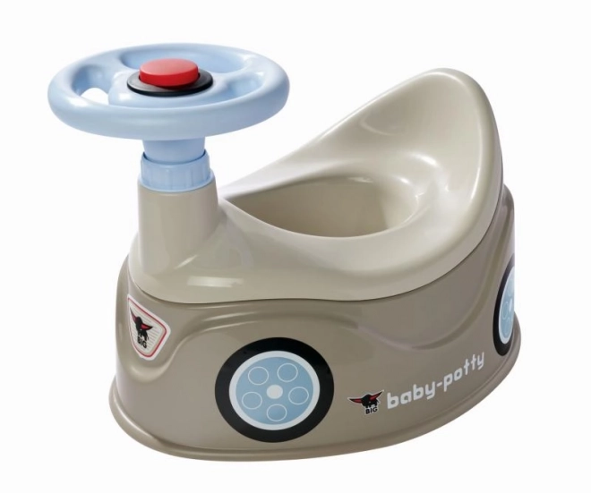 Gray Potty with Steering Wheel