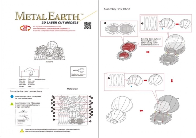 Metal Earth 3D Puzzle - Tarantula