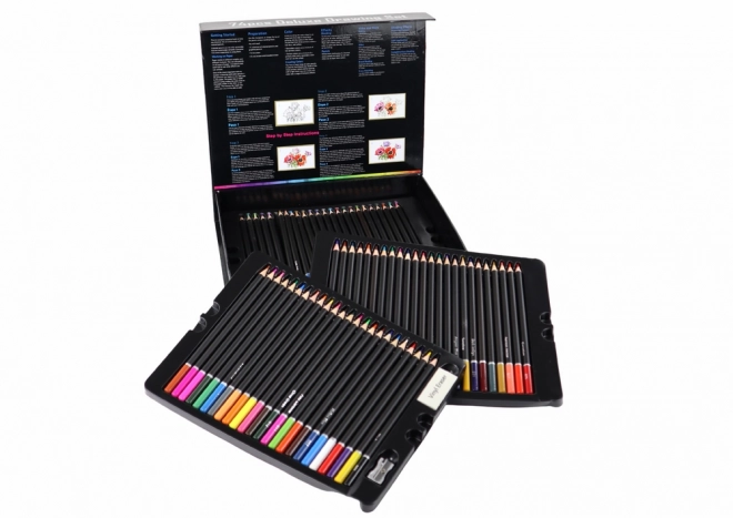 Drawing Set with Color Pencils in a Box