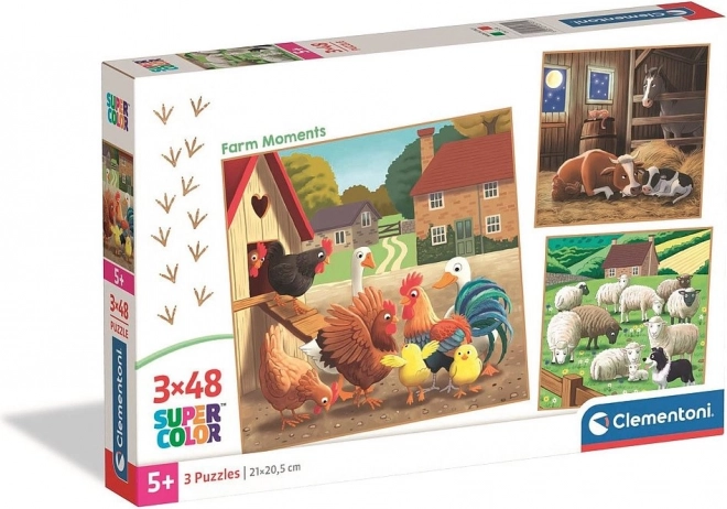 Puzzle Moments on the Farm 3x48 pieces