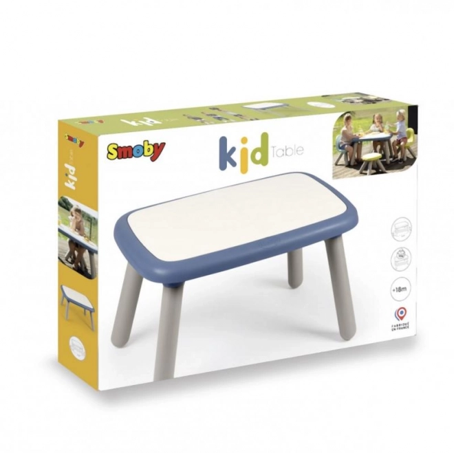 Children's Table with Blue Edge