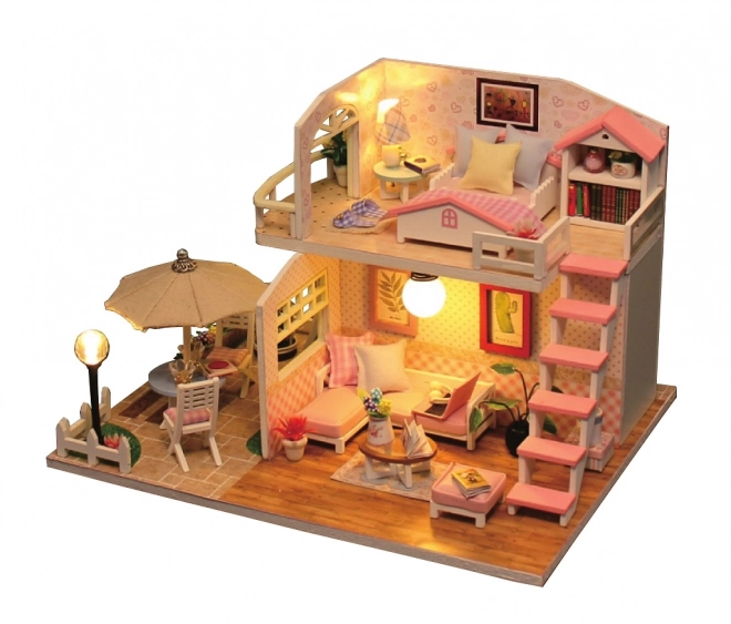 2kids Toys Miniature Pink Dollhouse