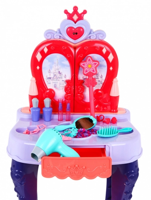 Interactive Vanity Table for Girls with Magic Wand and Accessories