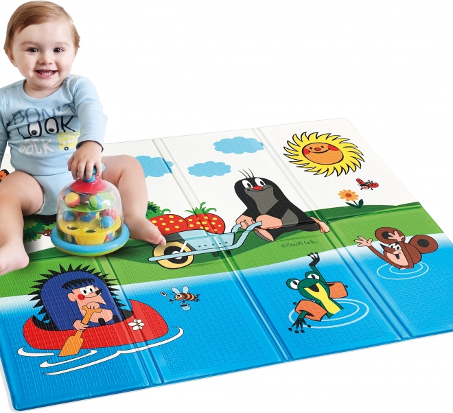 Tapis en mousse pliable avec motif de la Petite Taupe