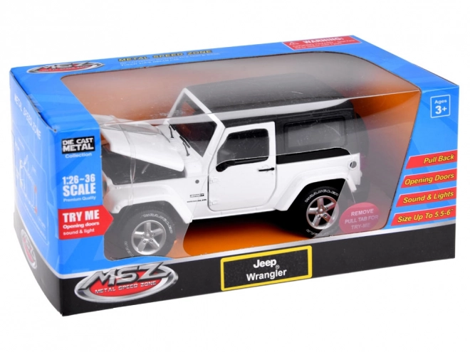 Metal Jeep Wrangler Toy Car