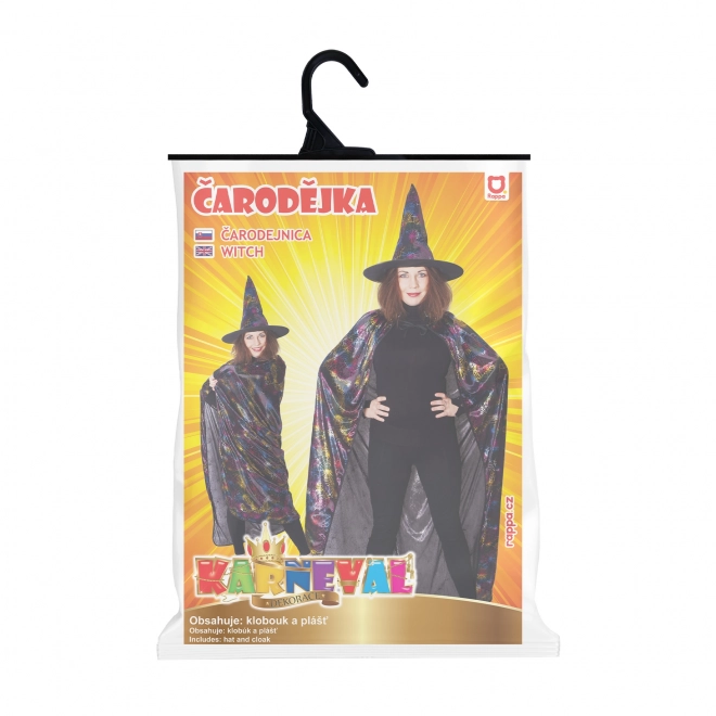 Witch Costume Cloak with Hat for Adults