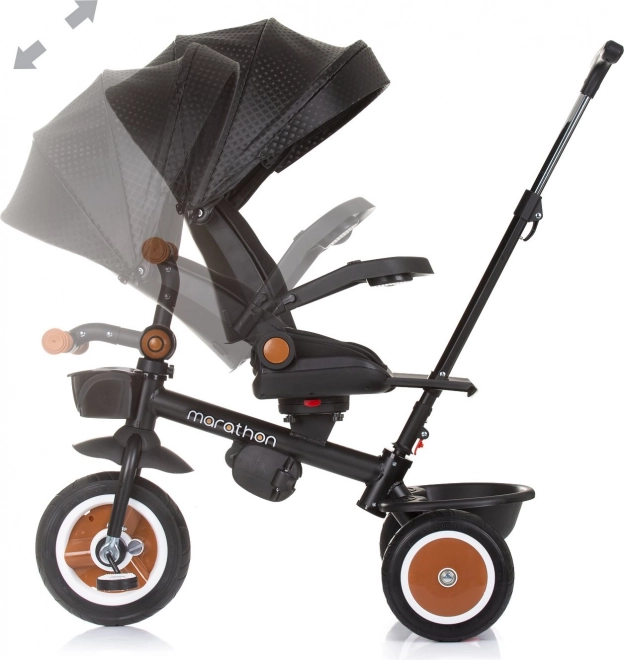 Tricycle with Canopy 2-in-1 Obsidian