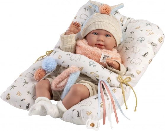 Realistic Baby Doll with Sounds and Soft Fabric Body 42 cm