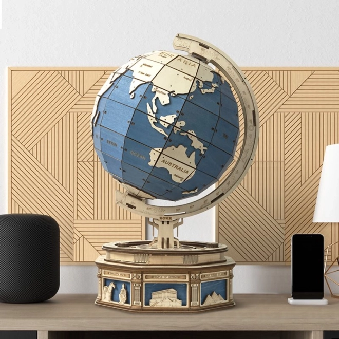 Robotime Rokr 3D Wooden Puzzle Globe