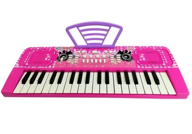 Children's Keyboard with Microphone Pink