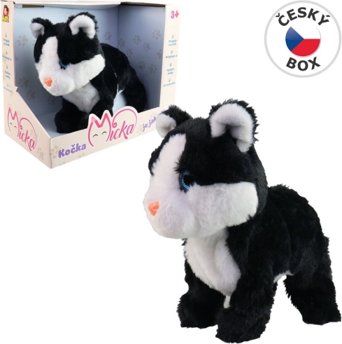 Chatte Micka à réaction sonore 26 cm