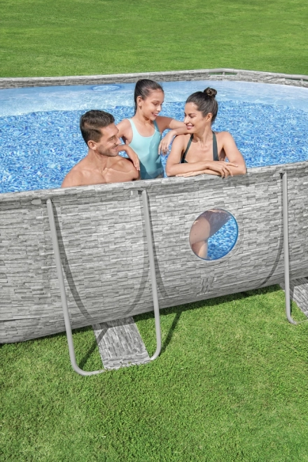 Selbsttragendes Schwimmbecken Bestway Power Steel Swim Vista 427 x 250 x 100 cm