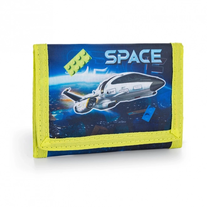 children's textile wallet space