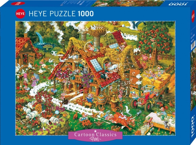 Heye cartoon classics funny farm puzzle 1000 pieces