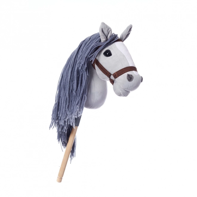 Hobby Horse Stick Toy Grey