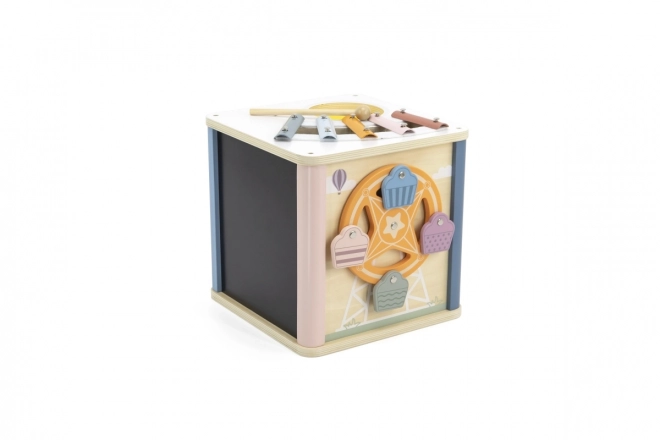 8-in-1 Wooden Activity Cube