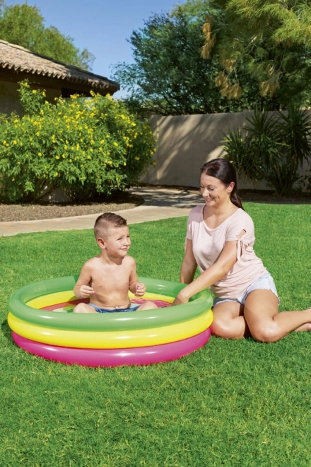 Inflatable Pool Three Colors 102 x 25 cm