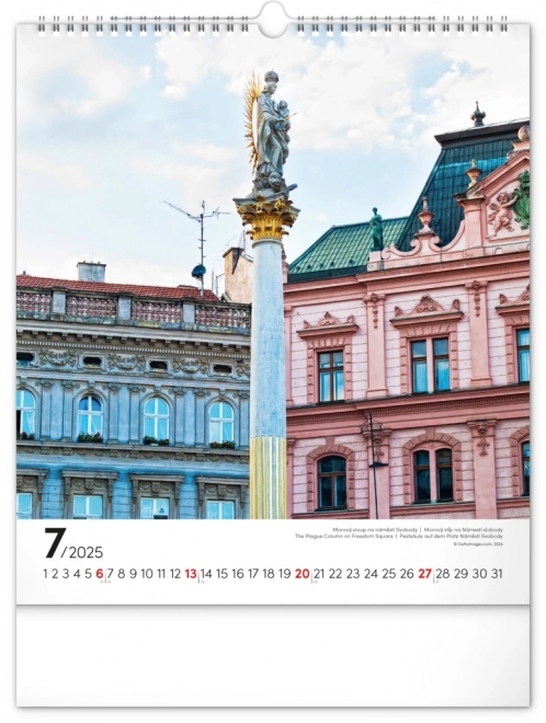 Wall Calendar Brno 2025