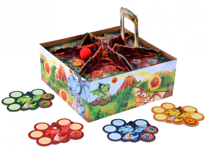 Family Dexterity Game Dragon Volcano Blow the Ball