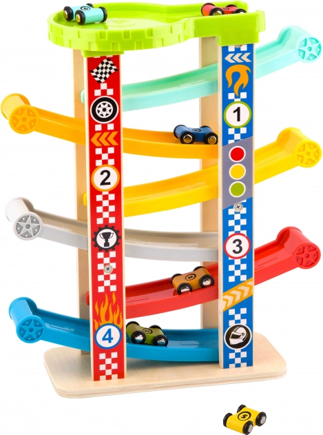 Tooky Toy Barevná skluzavka pro auta