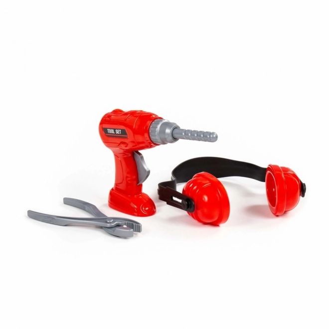 Tool Set for Kids: Drill, Ear Protectors, Pliers