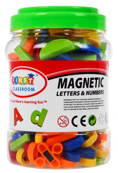 Colorful Magnetic Set for Kids 3+ Educational Toy with Numbers, Letters, Shapes and Lines