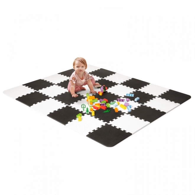 Kinderkraft Black and White Foam Play Mat