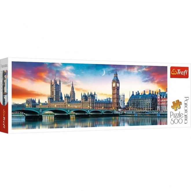 Trefl panoramic puzzle 500 pieces: Big Ben and Westminster Palace, London