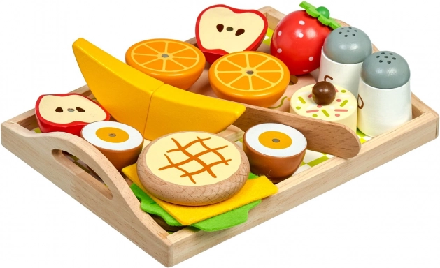 Complete breakfast kit on a tray