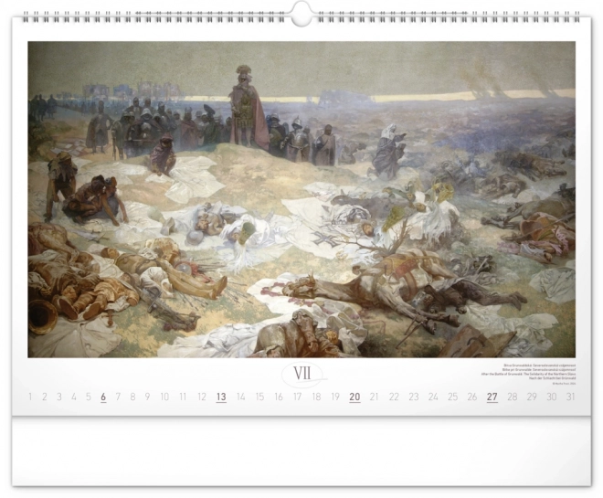 Notique wall calendar Slavic Epopee by Alfons Mucha 2025