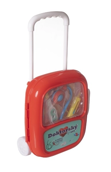 Doctor Play Set With Stethoscope In Wheeled Plastic Case