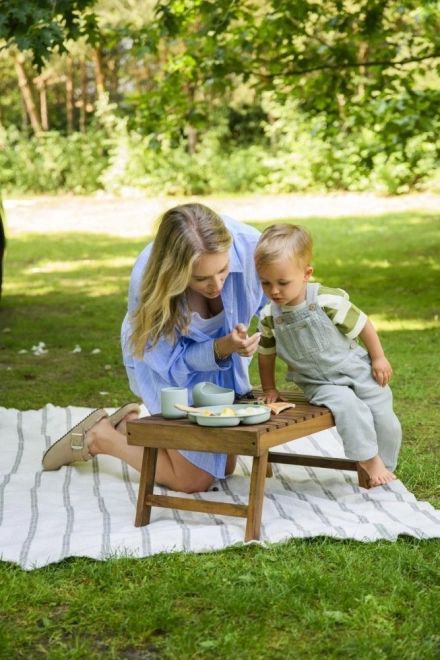 Children's Silicone Dining Set MoMi Ami Green