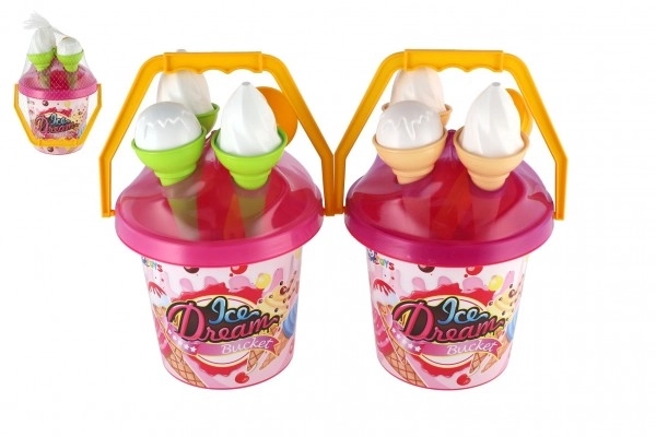 Sand Play Set with Bucket and Ice Cream Molds