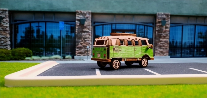 Wooden City 3D Puzzle Retro Minibus