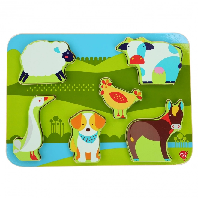 Farm Animals Wooden Puzzle