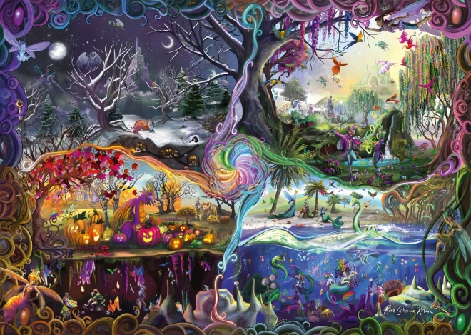 Schmidt jigsaw puzzle portal of four worlds