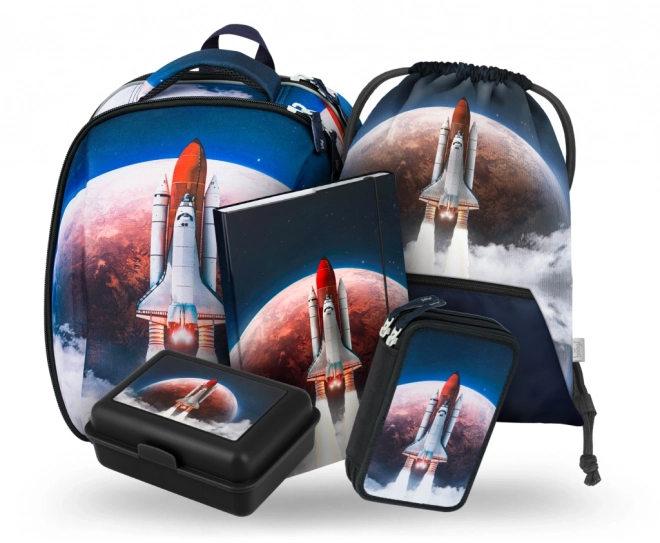 Baagl 5-piece School Set: Space Shuttle