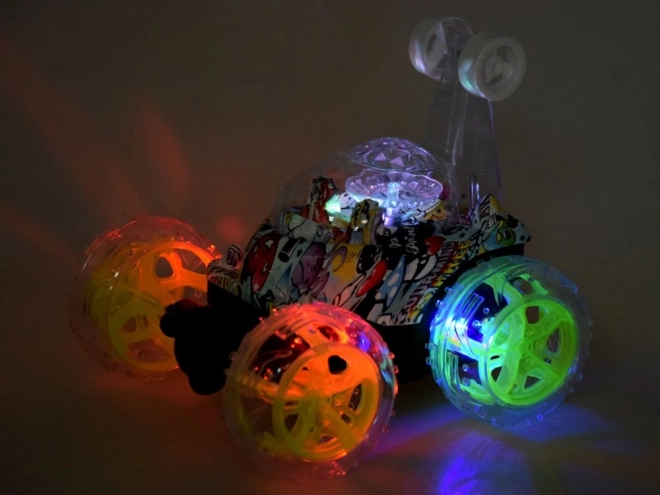 Remote Controlled Stunt Car with LED Wheels